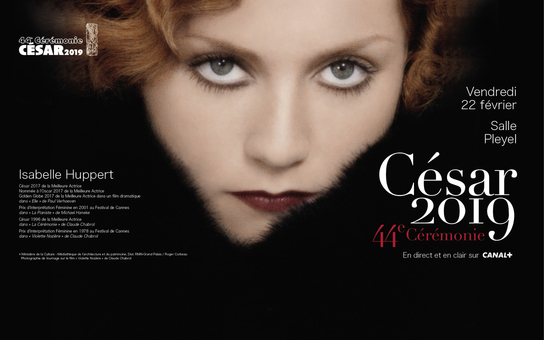 Conoce el afiche de los César 2019, con Isabelle Huppert como&nbsp;protagonista