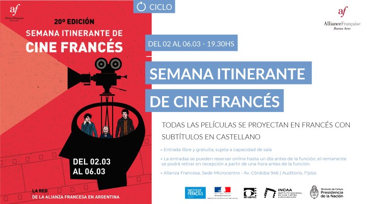Cine francés en Argentina | Conoce la programación de la 20ª Semana&nbsp;Itinerante